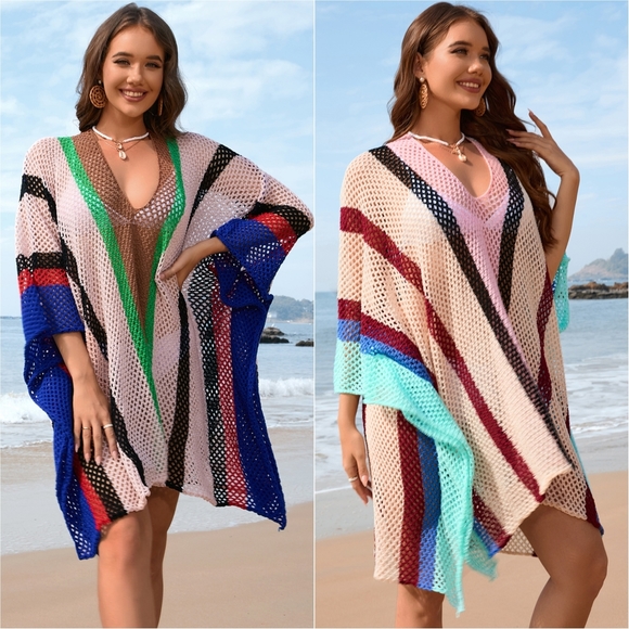 Luminous Sands Openwork Coverup - Blue - Picture 8 of 8